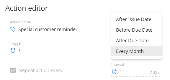 Configure payment terms in workflow in Peakflo