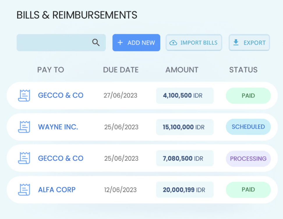 Peakflo's automated disbursements