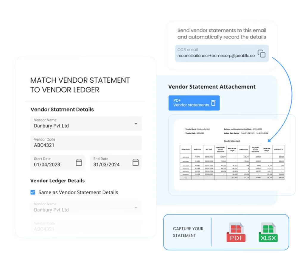 AI-powered vendor reconciliation solutions can automatically extract and digitize all the details from vendor statements