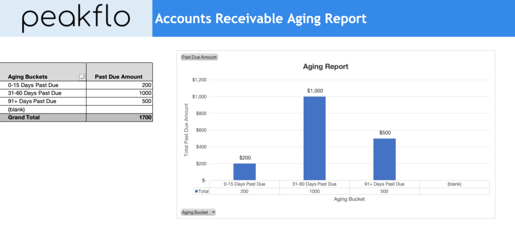 Accounts Receivable Aging Report template