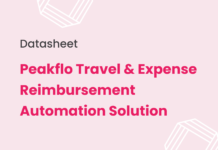 Datasheet: Peakflo Travel & Expense Reimbursement Solution Travel & Expense Datasheet