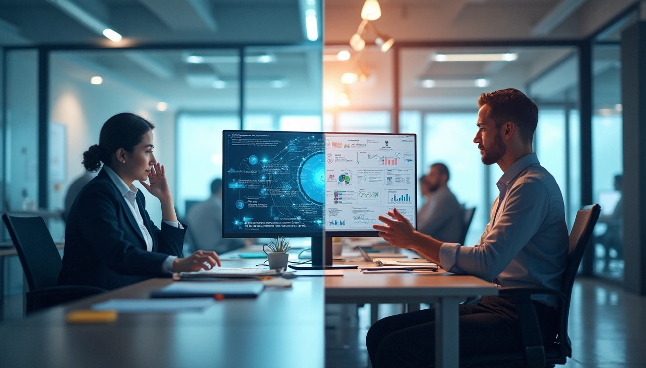 Multiple specialized AI agents working together orchestrated by central platform for finance automation