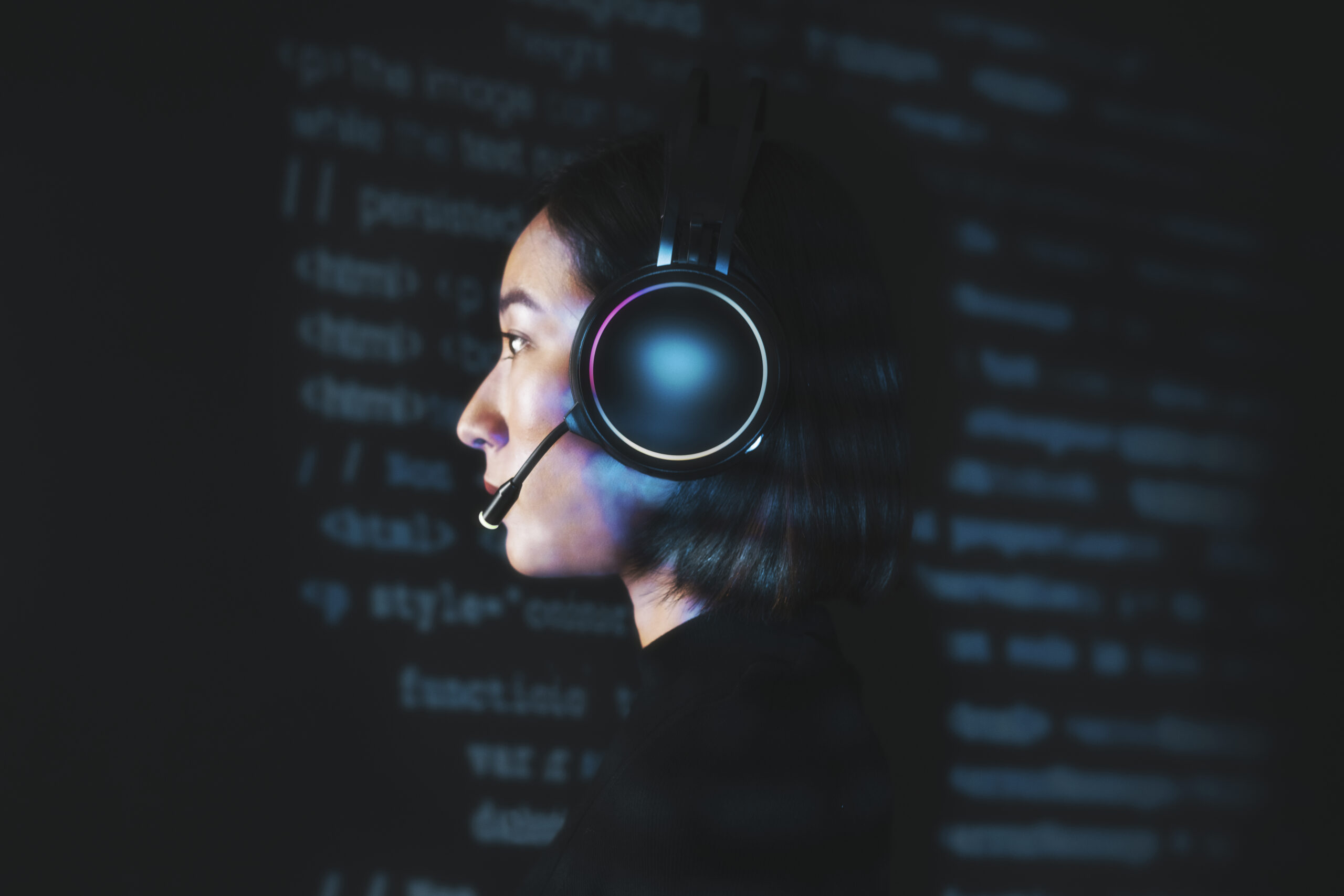 Voice AI agent interface showing automated finance communications with natural language processing for accounts payable and receivable operations